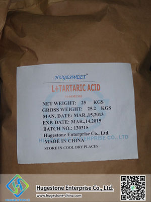 C4H6O6 Acide tartrique de base CAS 526-83-0 et stockage normal avec formule structurelle