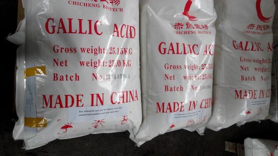 Acide gallique blanc C6H2 OH 3COOH CAS 149-91-7 Pour les produits blancs