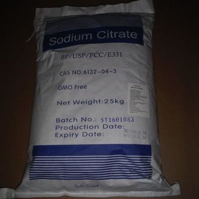 Citrate de sodium de qualité alimentaire Formule moléculaire C6H5Na3O7 Na3C6H5O7