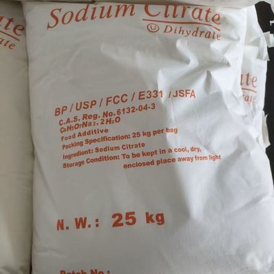Citrate de sodium de qualité alimentaire Formule moléculaire C6H5Na3O7 Na3C6H5O7
