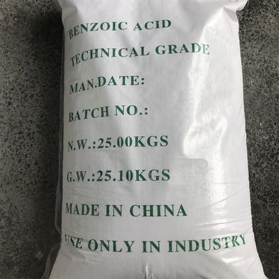 Acide benzoïque de qualité alimentaire et technique, conservateur naturel avec certification FCCIV