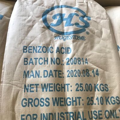Acide benzoïque de qualité alimentaire et technique, conservateur naturel avec certification FCCIV