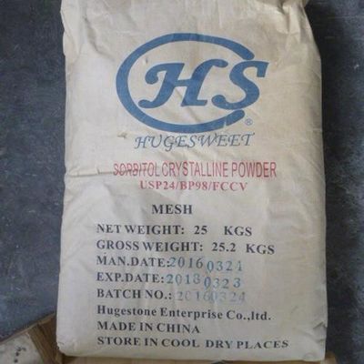Édulcorant alimentaire Sorbitol C6H14O6 CAS 50-70-4 avec et Densité 1,489 g/cm3