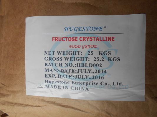 Fructose cristalline de qualité alimentaire à formule moléculaire C6H12O6 n° CAS 57-48-7