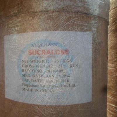 Édulcorant sucralose sous forme de poudre blanche ou blanche
