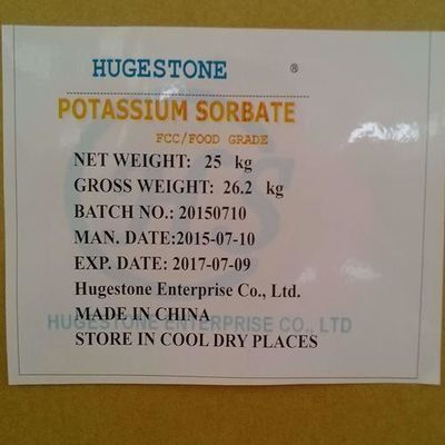 Sorbate de potassium de qualité alimentaire numéro CAS 24634-61-5