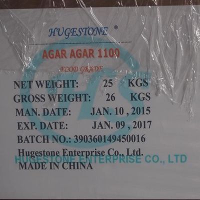 Additif alimentaire Agar Agar CAS 9002-18-0 Formule C12h18o9 N avec numéro de registre CAS 9002-18-0
