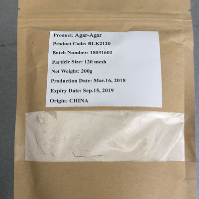 Additif alimentaire Agar Agar CAS 9002-18-0 Formule C12h18o9 N avec numéro de registre CAS 9002-18-0